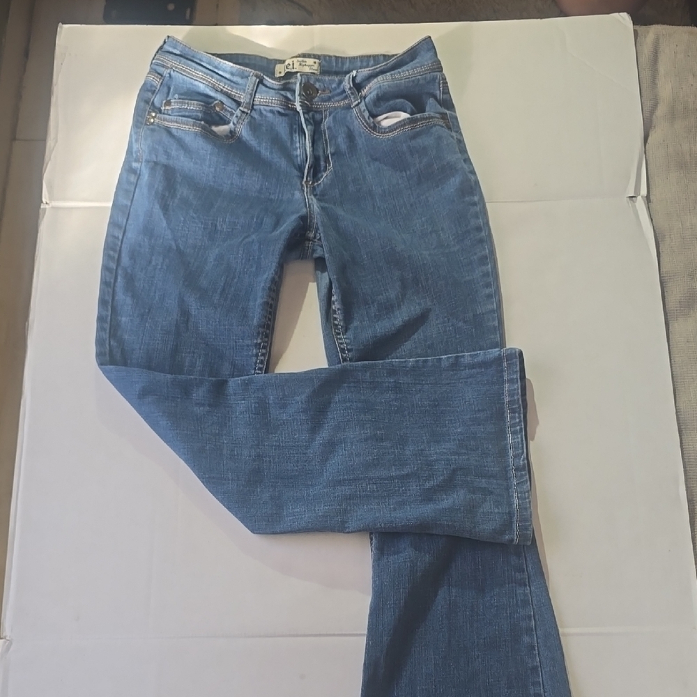LEI Women's Boot Cut Jeans - Classic Blue